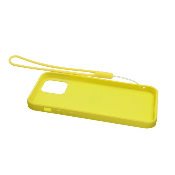 iPhone 12 Pro Max Kuori Rengaspidikkeellä Keltainen