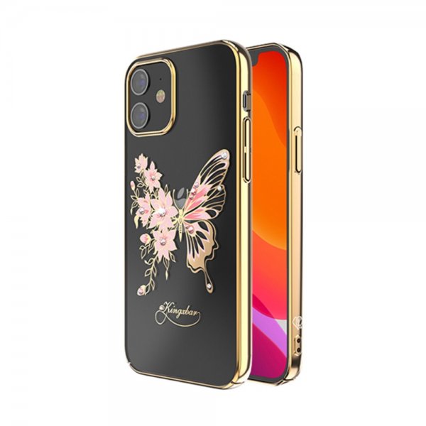 iPhone 12 Mini Suojakuori Butterfly Series Kulta