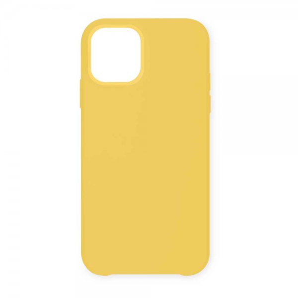 iPhone 12 Mini Suojakuori Silicone Case Misty Yellow