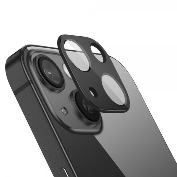 iPhone 13/iPhone 13 Mini Kameran linssinsuojus Karkaistua Lasia Musta