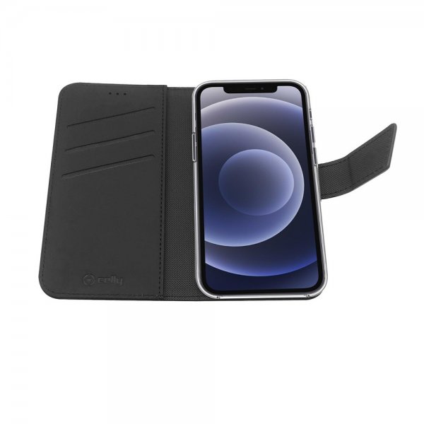 iPhone 13 Mini Kotelo Wally Wallet Case Musta