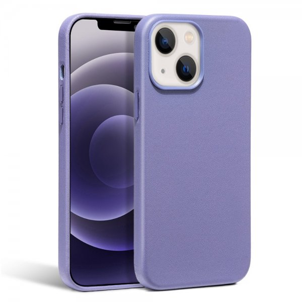 iPhone 13 Mini Kuori Aito Nahka MagSafe Violetti