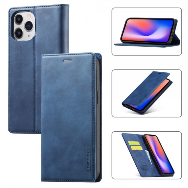 iPhone 13 Pro Kotelo Korttitaskulla Flip Sininen