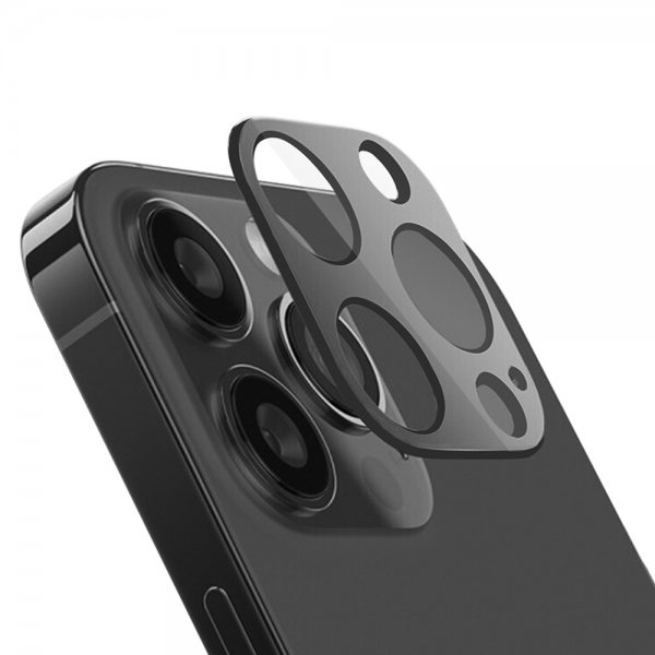 iPhone 13 Pro/iPhone 13 Pro Max Kameran linssinsuojus Karkaistua Lasia Musta