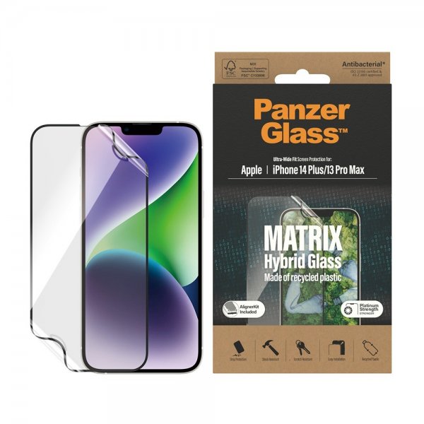 iPhone 13 Pro Max/iPhone 14 Plus Skärmskydd Matrix Hybrid Glass EasyAligner