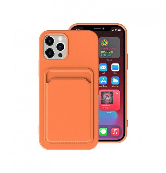 iPhone 13 Pro Max Kuori Korttipidike Oranssi