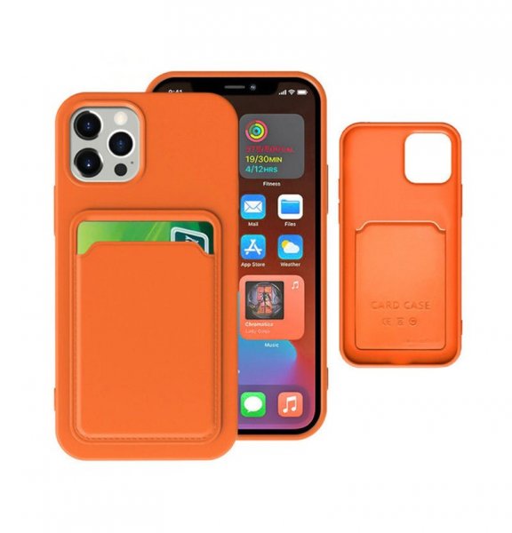 iPhone 13 Pro Max Kuori Korttipidike Oranssi