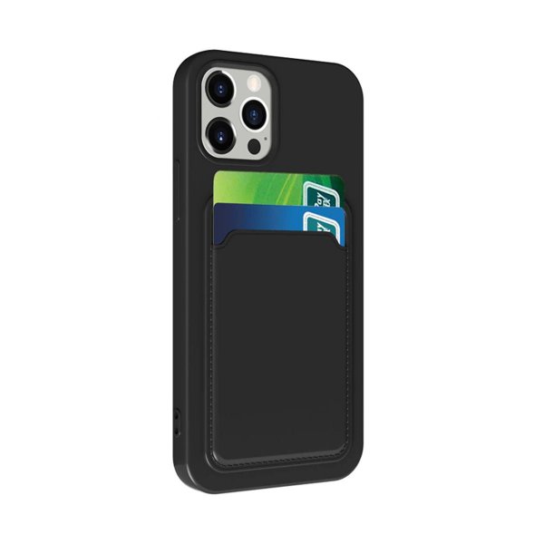 iPhone 13 Pro Max Kuori Korttipidike Musta