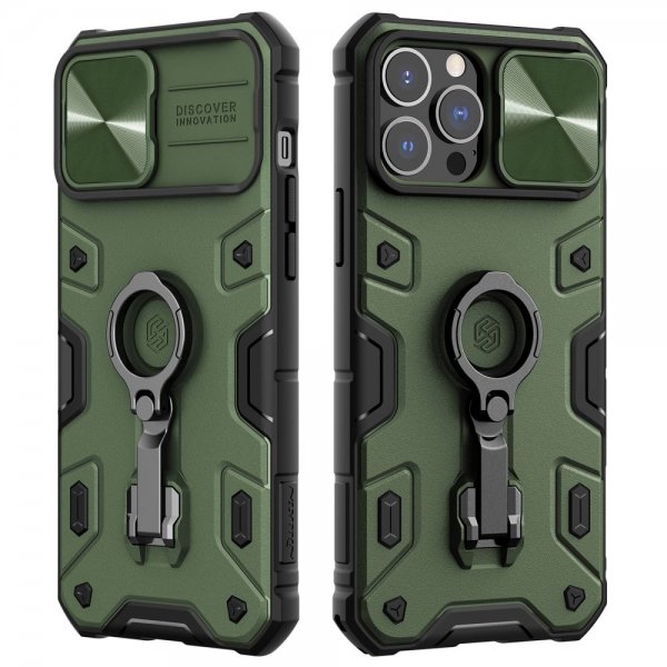 iPhone 13 Pro Max Kuori CamShield Armor Vihreä