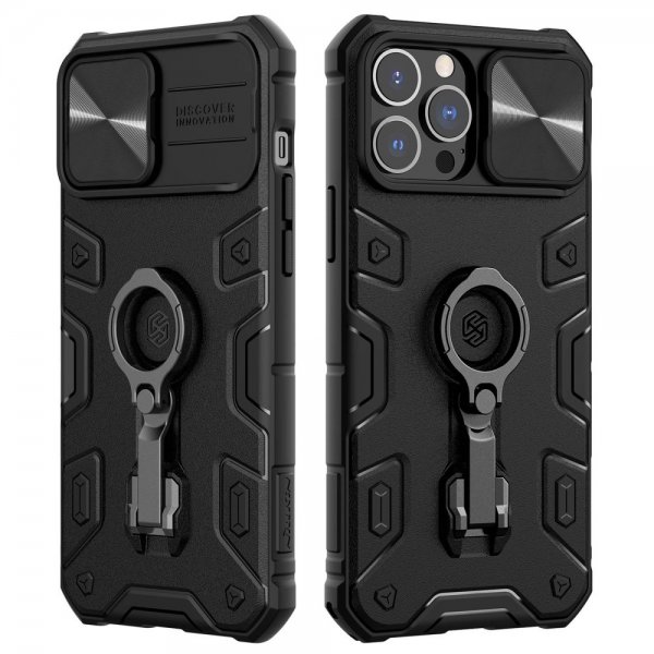 iPhone 13 Pro Max Kuori CamShield Armor Musta