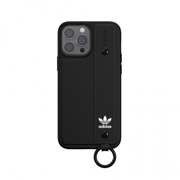 iPhone 13 Pro Max Kuori Hand Strap Case Musta