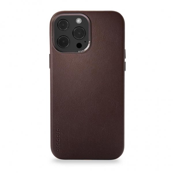 iPhone 13 Pro Max Kuori Leather Backcover Chocolate Brown
