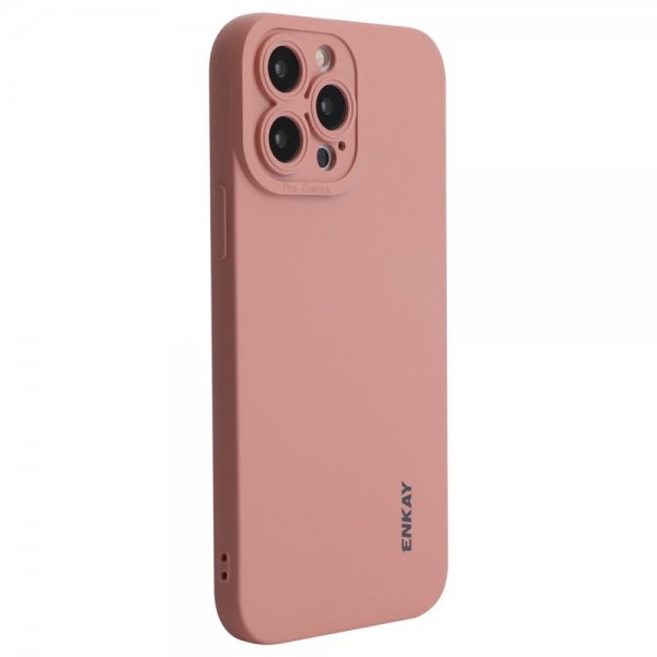iPhone 13 Pro Max Kuori Silikoni Vaaleanpunainen