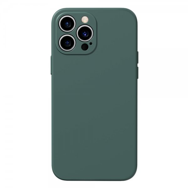 iPhone 13 Pro Max Kuori Silikoni MagSafe Midnight Green