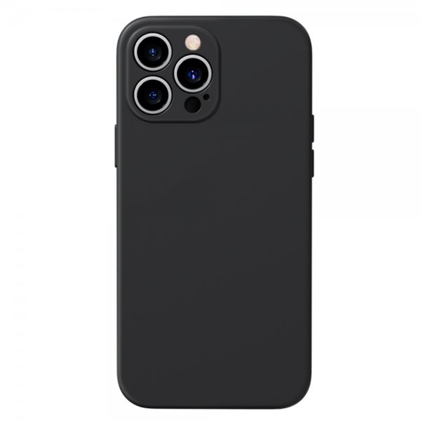 iPhone 13 Pro Max Kuori Silikoni MagSafe Musta