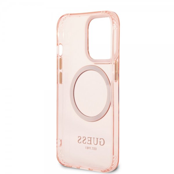 iPhone 13 Pro Max Kuori Translucent MagSafe Vaaleanpunainen