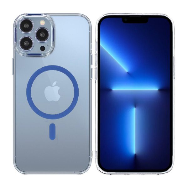 iPhone 13 Pro Max Kuori TPU MagSafe Sininen