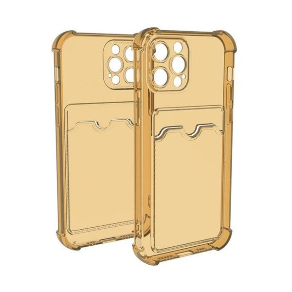 iPhone 13 Pro Max Kuori Korttipidike Iskunkestävä Keltainen