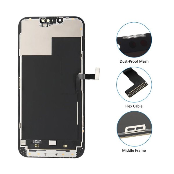 iPhone 13 Pro OLED Näyttö - Musta (otettu uudesta iPhonesta)