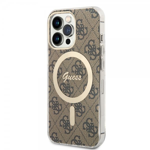 iPhone 13 Pro Kuori 4G Pattern MagSafe Ruskea