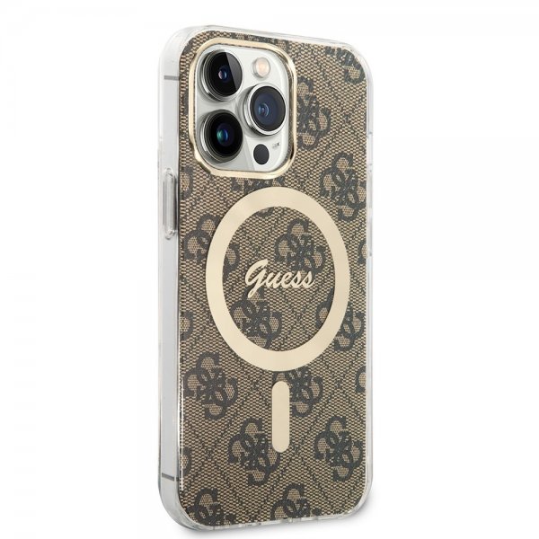 iPhone 13 Pro Kuori 4G Pattern MagSafe Ruskea