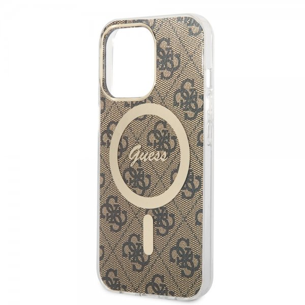 iPhone 13 Pro Kuori 4G Pattern MagSafe Ruskea