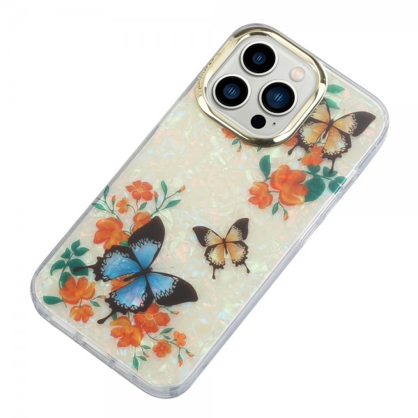 iPhone 13 Pro Kuori Kukkakuvio Perhoset