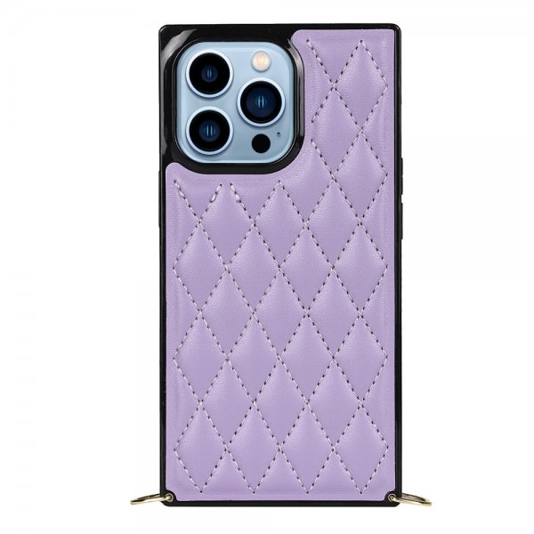 iPhone 13 Pro Kuori Square Hihnalla Violetti