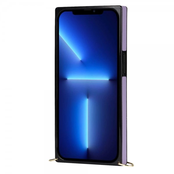 iPhone 13 Pro Kuori Square Hihnalla Violetti