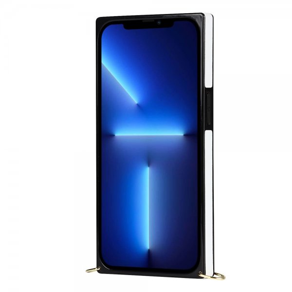 iPhone 13 Pro Kuori Square Hihnalla Valkoinen