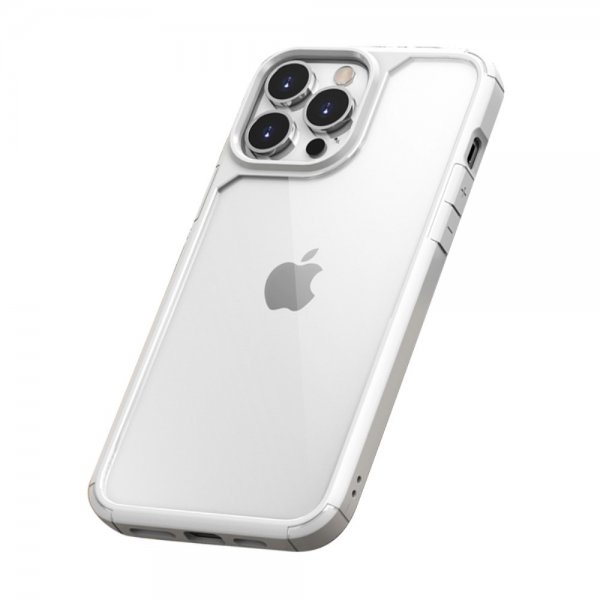 iPhone 13 Pro Kuori Läpinäkyvä takaosa Iskunkestävä Valkoinen