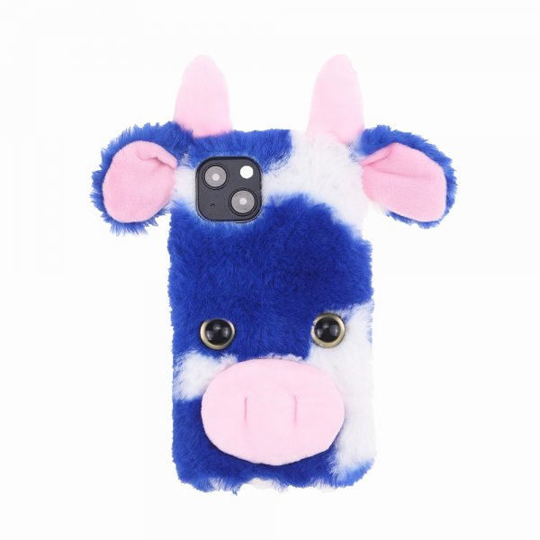 iPhone 13 Kuori Pehmo Lehmä Sininen