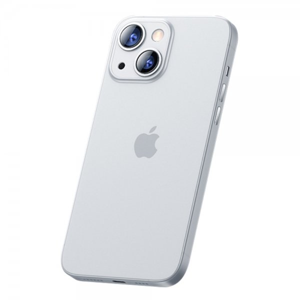 iPhone 13 Kuori Slim Case Läpinäkyvä Valkoinen