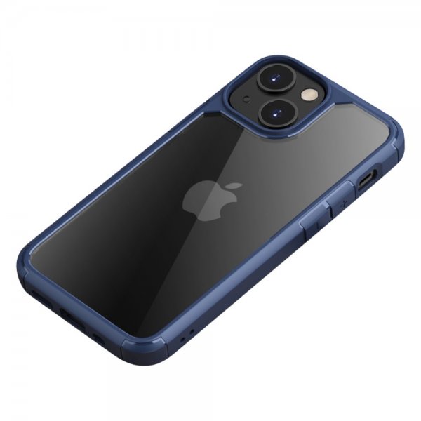 iPhone 13 Kuori Läpinäkyvä takaosa Sininen