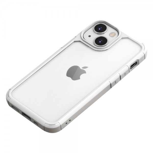 iPhone 13 Kuori Läpinäkyvä takaosa Valkoinen