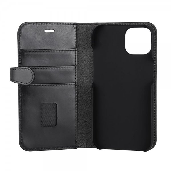 iPhone 13/14/15 Kotelo 2-in-1 Detachable Wallet Musta