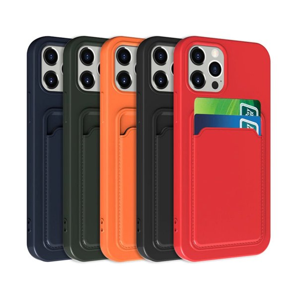 iPhone 14 Kuori Korttipidike Vihreä