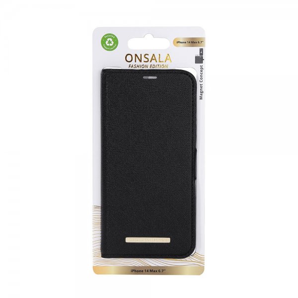 iPhone 14 Plus Kotelo Fashion Edition Irrotettava Kuori Midnight Black
