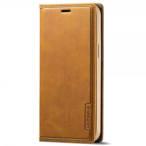 iPhone 14 Plus Kotelo Korttitasku Ulkopuoli Ruskea