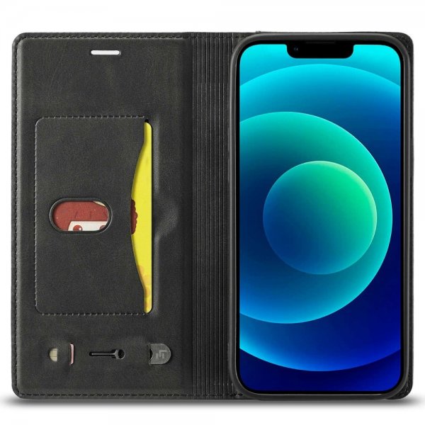 iPhone 14 Plus Kotelo Korttitasku Ulkopuoli Musta