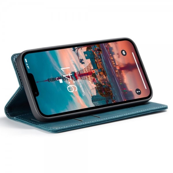 iPhone 14 Plus Kotelo Retro Flip Petrol