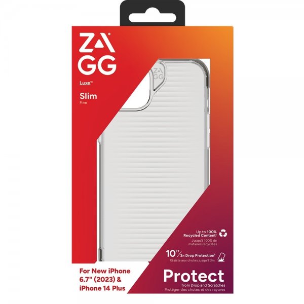 iPhone 14 Plus/iPhone 15 Plus Kuori Luxe Läpinäkyvä