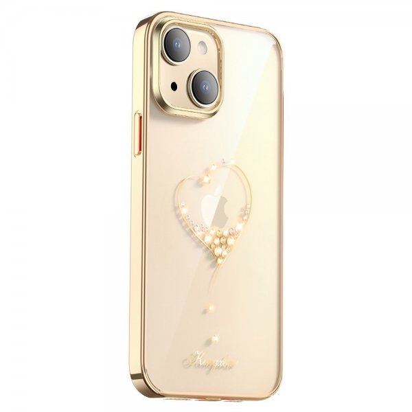 iPhone 14 Plus Kuori Sydänkuvio Kulta