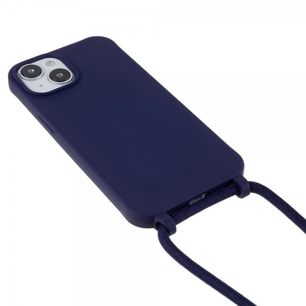 iPhone 14 Plus Kuori Hihnalla Sininen