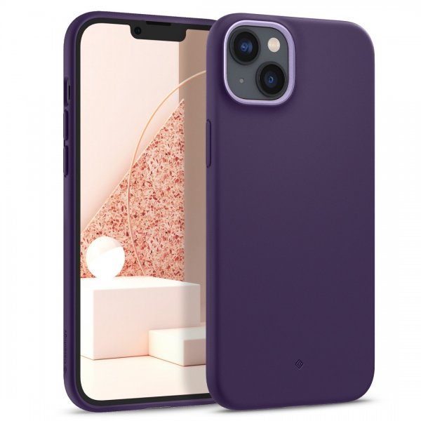 iPhone 14 Plus Kuori Näytönsuoja Nano Pop 360 Grape Purple