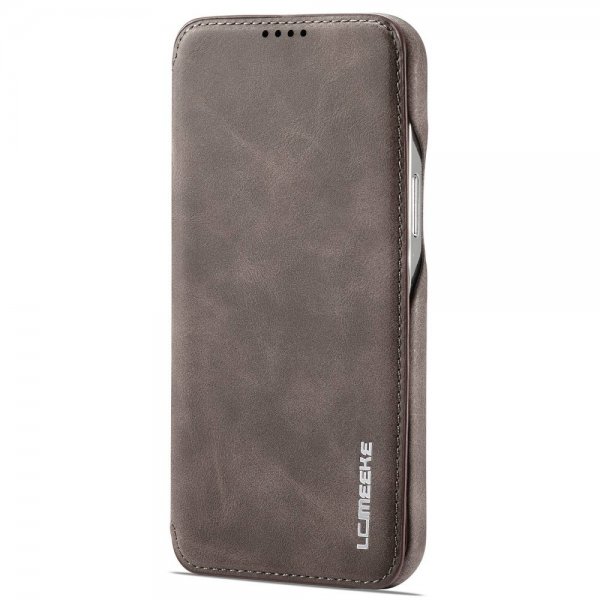 iPhone 14 Pro Kotelo Flip Tummanruskea