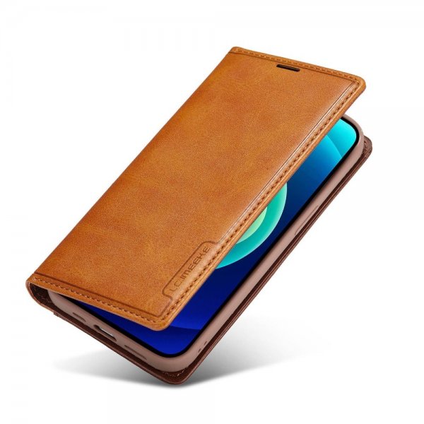 iPhone 14 Pro Kotelo Korttitasku Ulkopuoli Ruskea