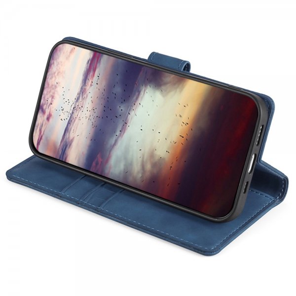 iPhone 14 Pro Kotelo Krokotiilikuvio Sininen