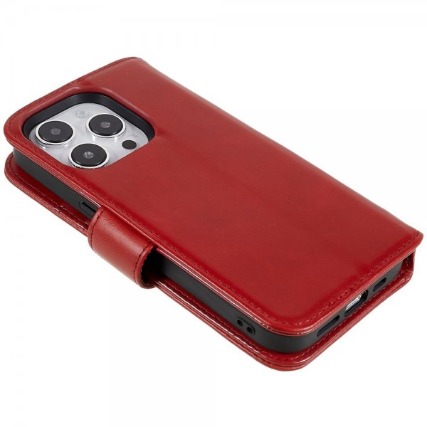 iPhone 14 Pro Kotelo MagLeather Poppy Red