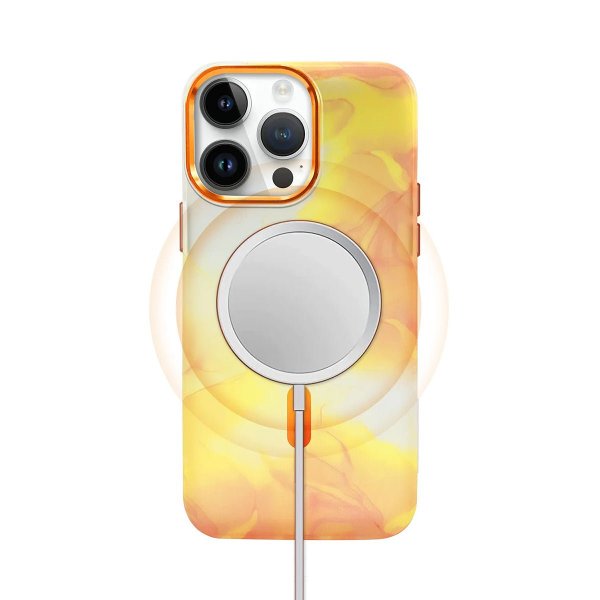 iPhone 14 Pro Kuori Kuvio Oranssi